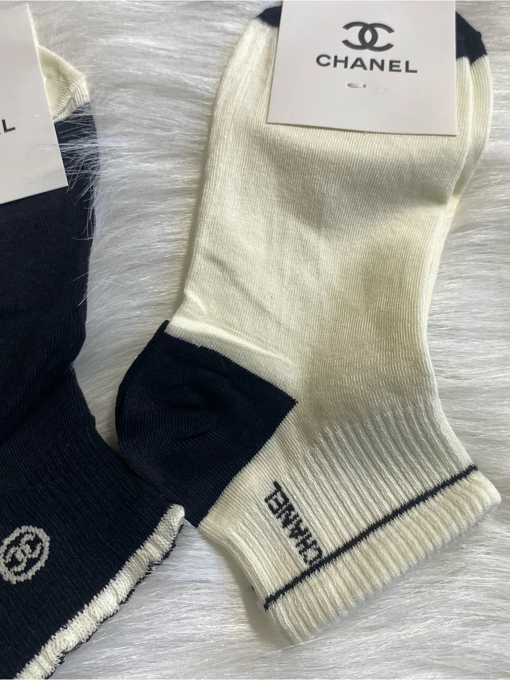 Black & White Ankle Socks - Pack of 5